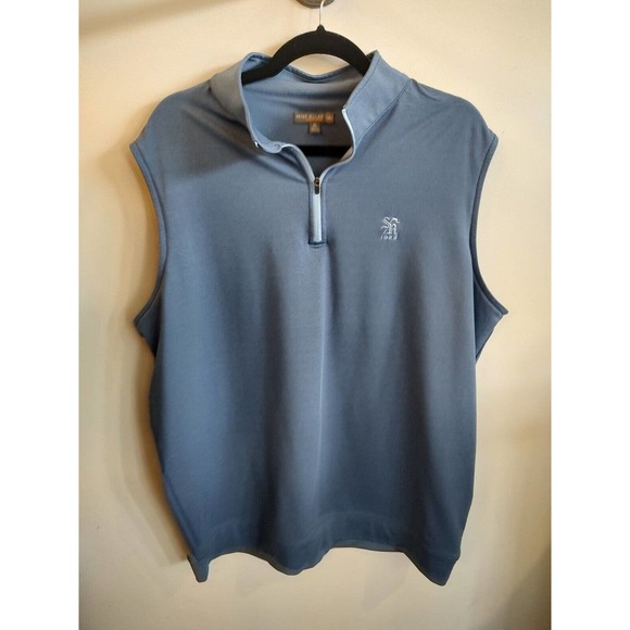Peter Millar Blue Sleeveless Polo Shirt - Picture 11 of 11